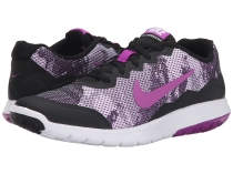 Women's Nike Flex Experience Run 4 Premium Black/White/Vivid Purple UK#N5-9572